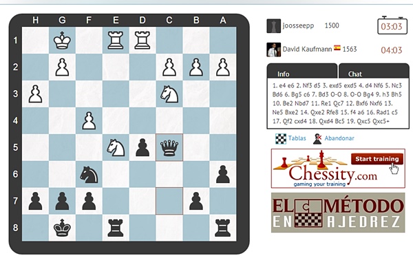 Jugar ajedrez online